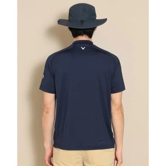 Callaway Cool Festa Golf Mock Neck Shirt Large Black | Japan Exclusive | NEW - Picture 12 of 13